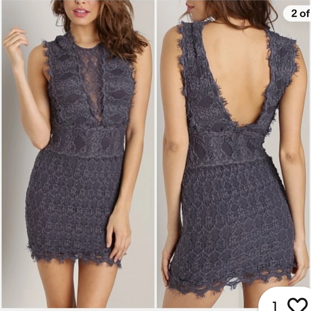 Nightcap Estelle Dress in Lavender & Grey